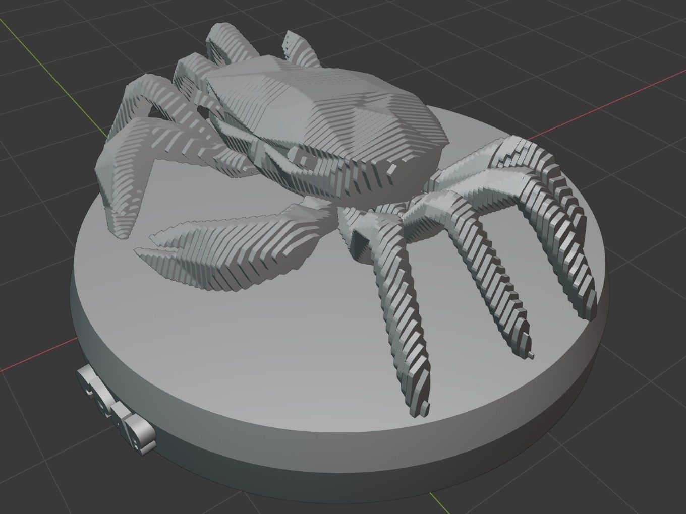 Parametric Crab Low-poly 3D model_6