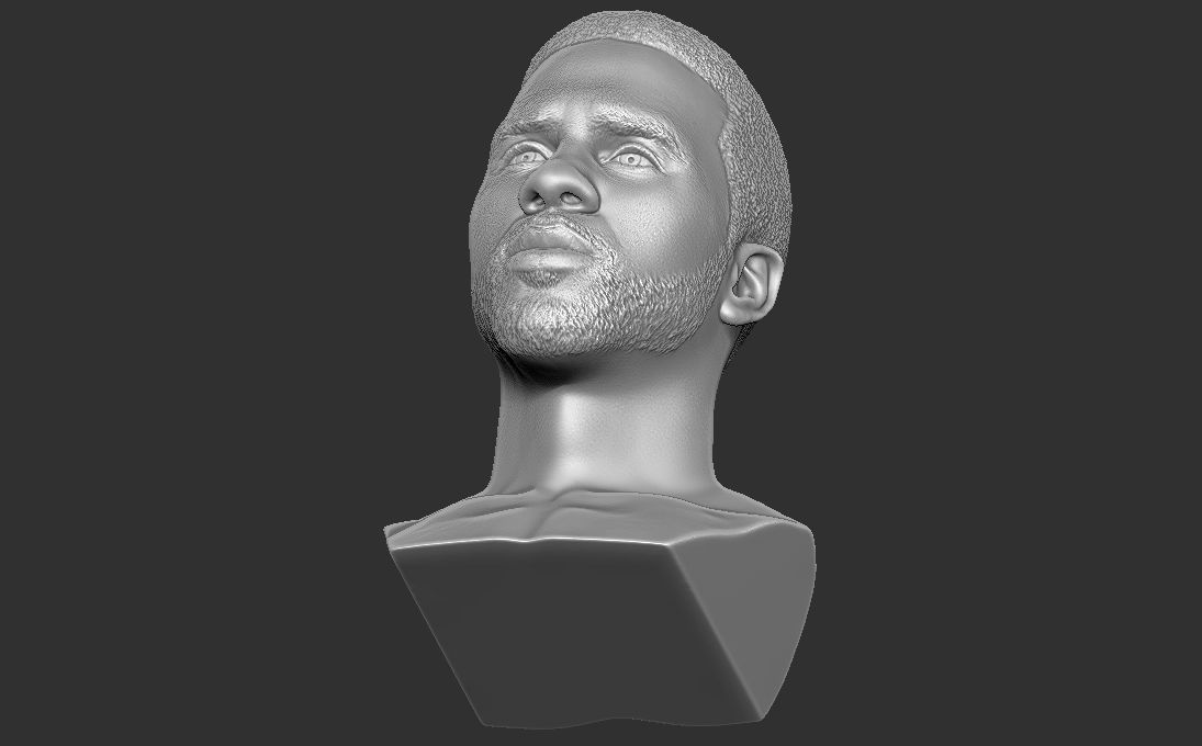 Jason Derulo bust 3D printing ready stl obj formats 3D print model_28