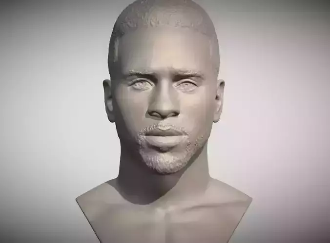 Jason Derulo bust 3D printing ready stl obj formats 3D print model