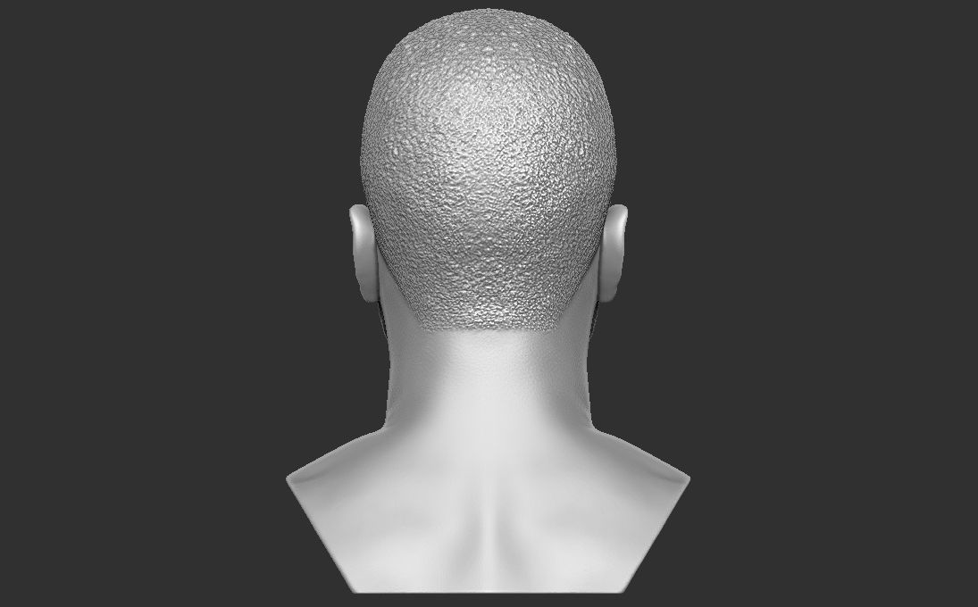 Jason Derulo bust 3D printing ready stl obj formats 3D print model_11