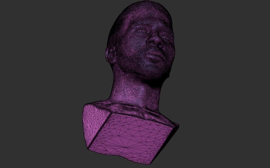 Jason Derulo bust 3D printing ready stl obj formats 3D print model_33