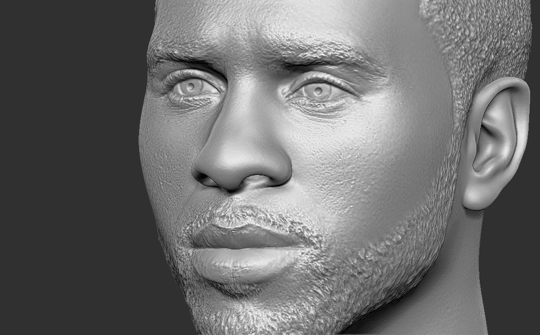 Jason Derulo bust 3D printing ready stl obj formats 3D print model_23