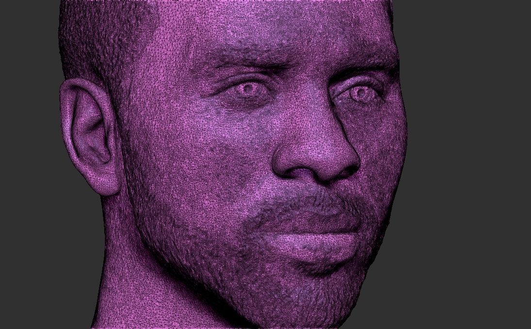 Jason Derulo bust 3D printing ready stl obj formats 3D print model_32