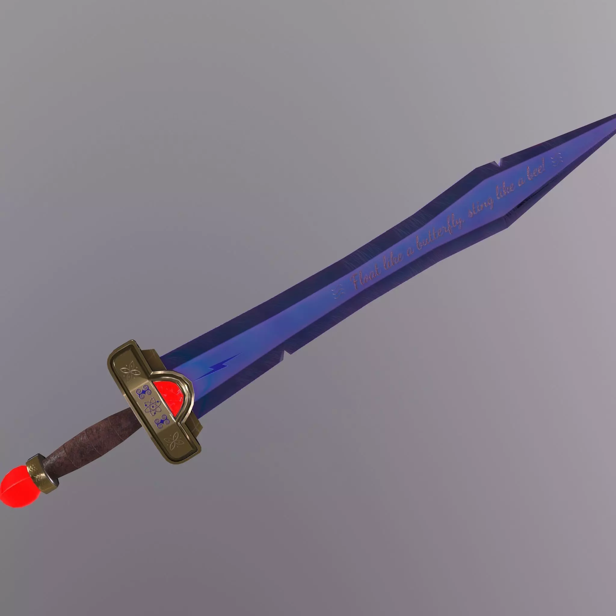 Sword from legend of zelda Low-poly 3D model_0