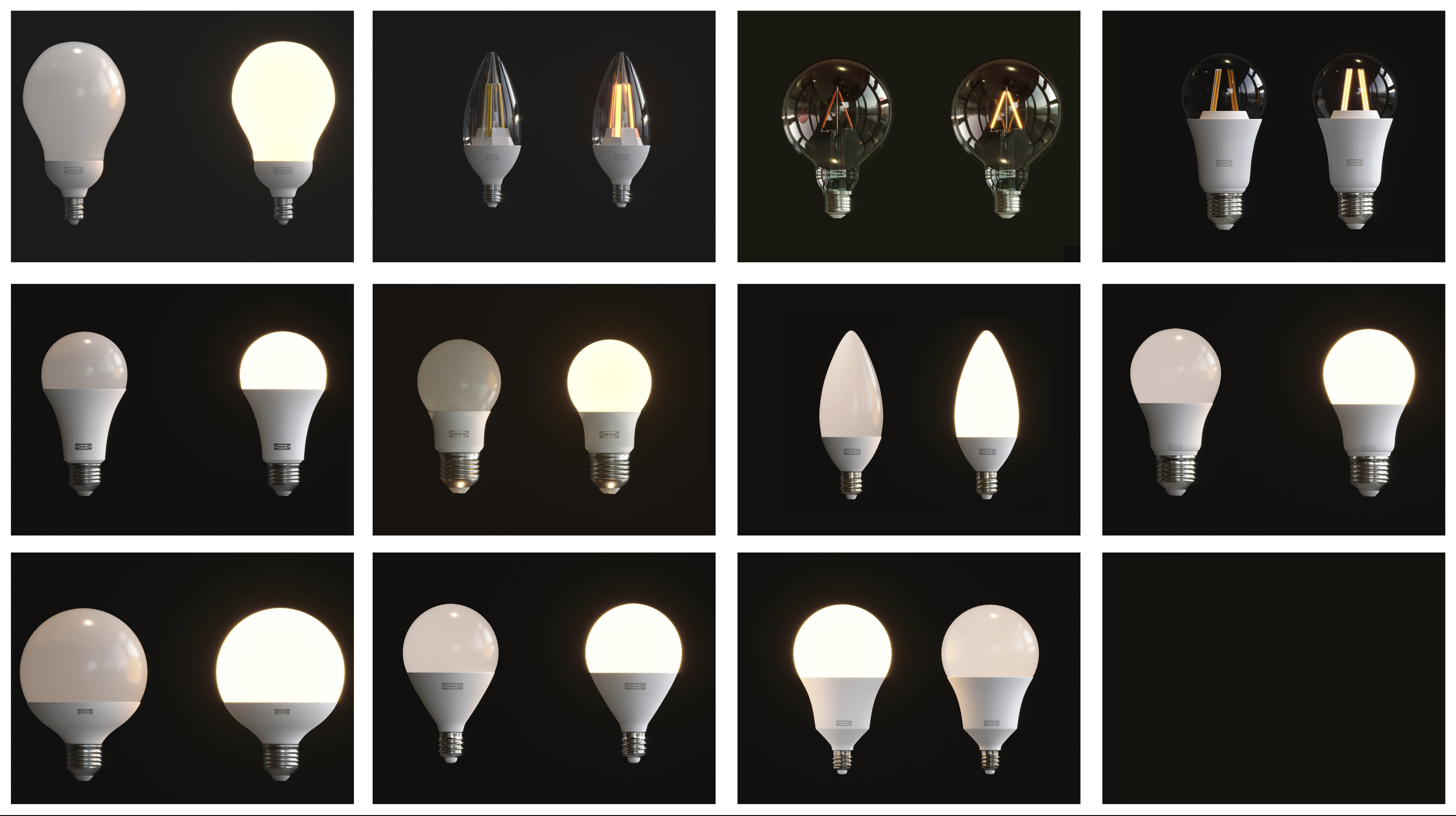 Light Bulb Set IKEA  3D model_1