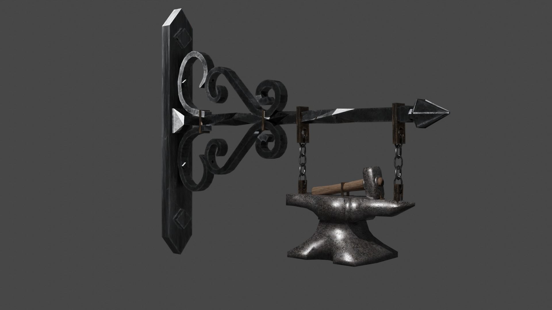 Medieval Pack Modular LOW POLY 3D model_27