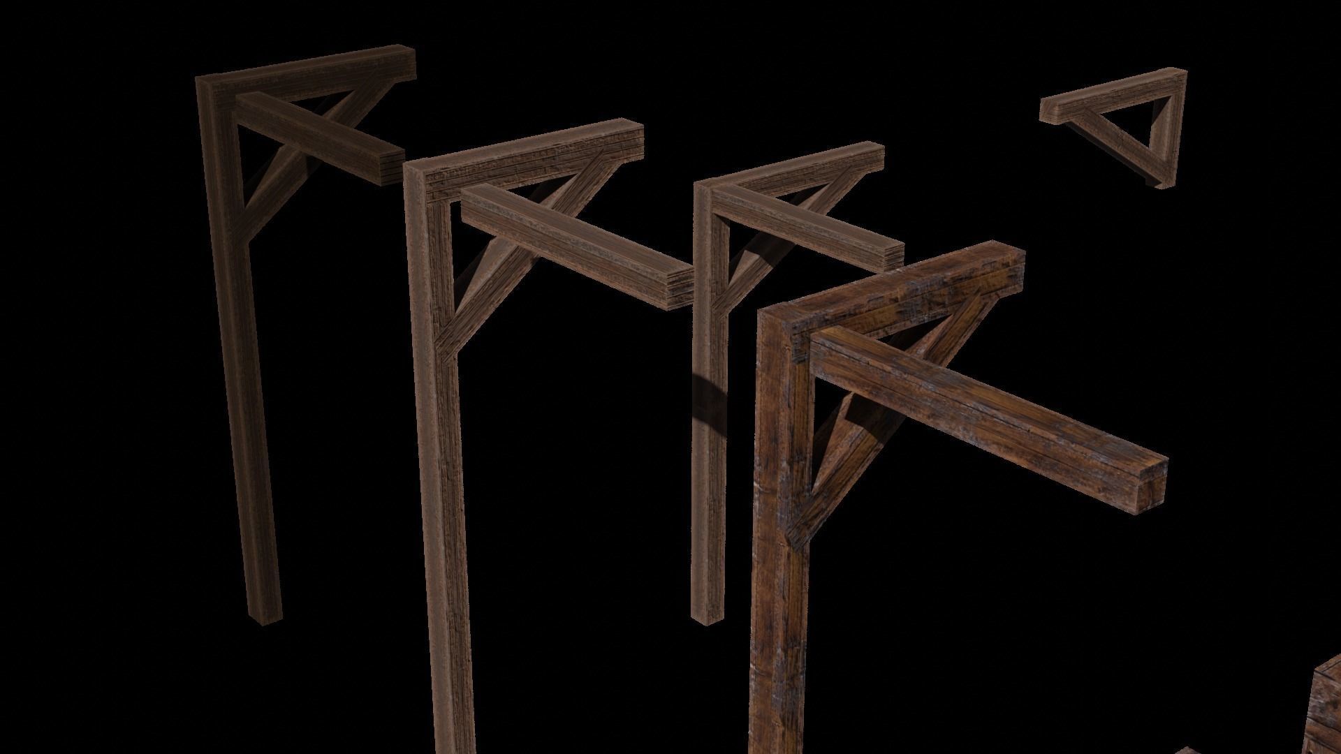 Medieval Pack Modular LOW POLY 3D model_41