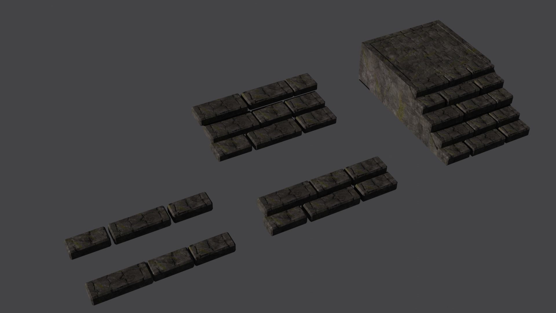 Medieval Pack Modular LOW POLY 3D model_48