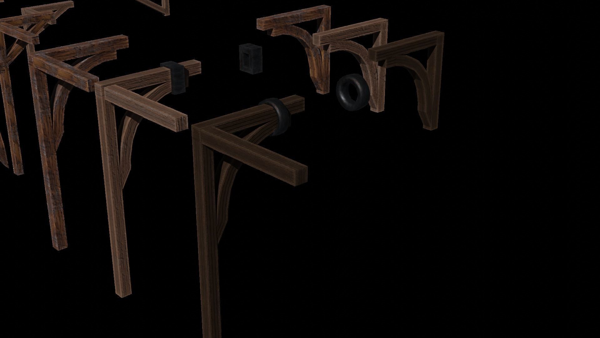 Medieval Pack Modular LOW POLY 3D model_40