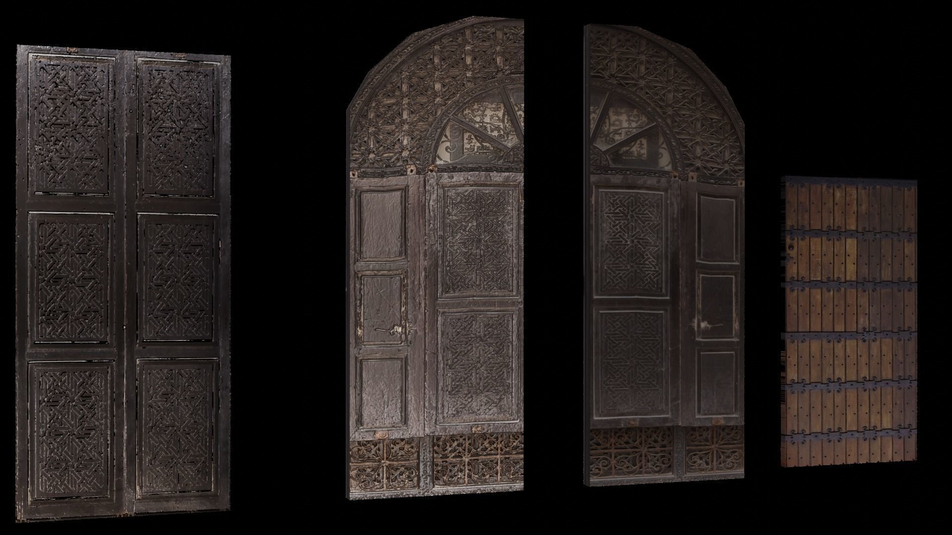 Medieval Pack Modular LOW POLY 3D model_33