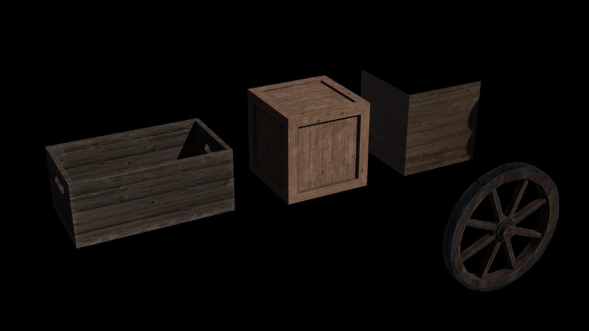 Medieval Pack Modular LOW POLY 3D model_14