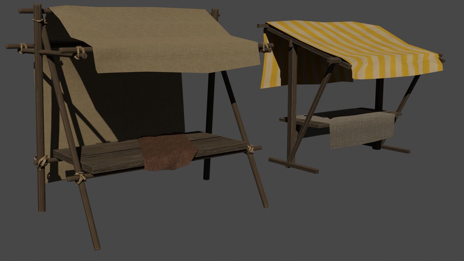 Medieval Pack Modular LOW POLY 3D model_10