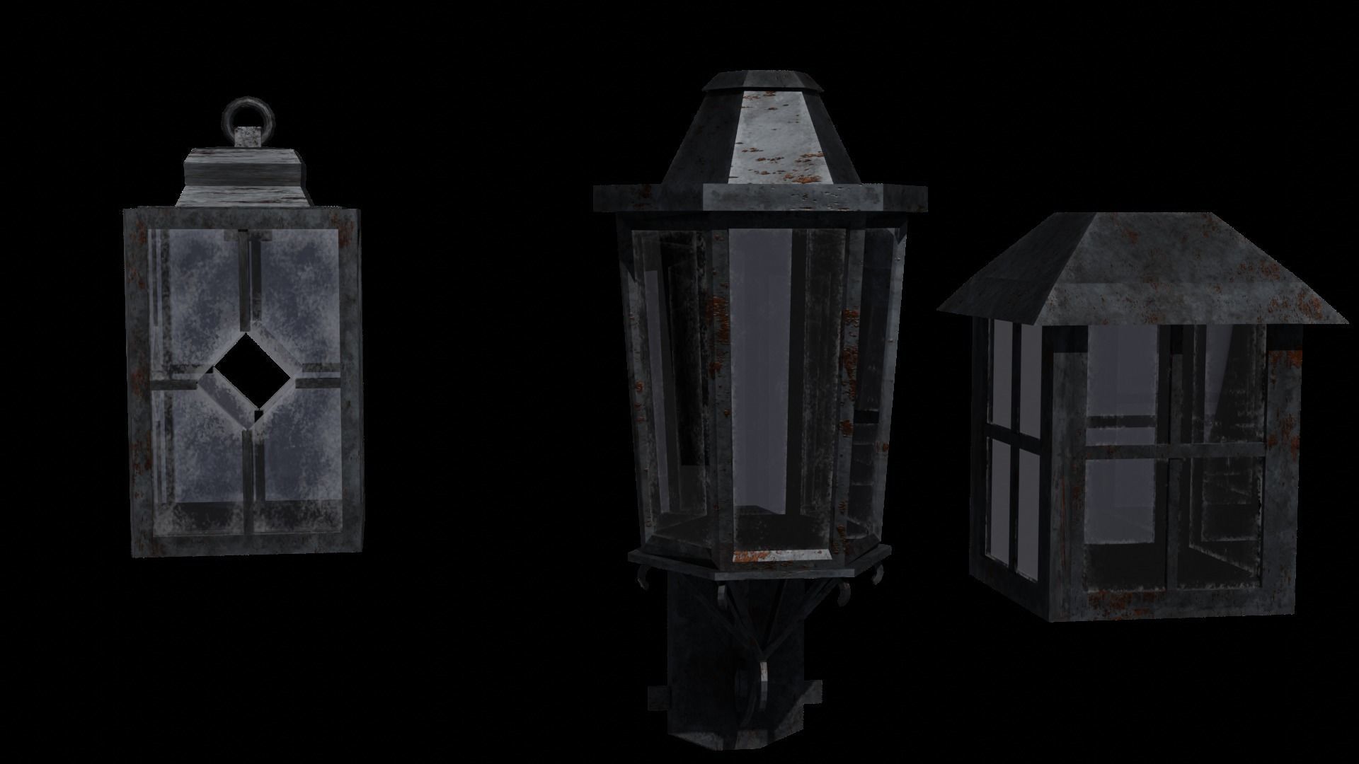 Medieval Pack Modular LOW POLY 3D model_5