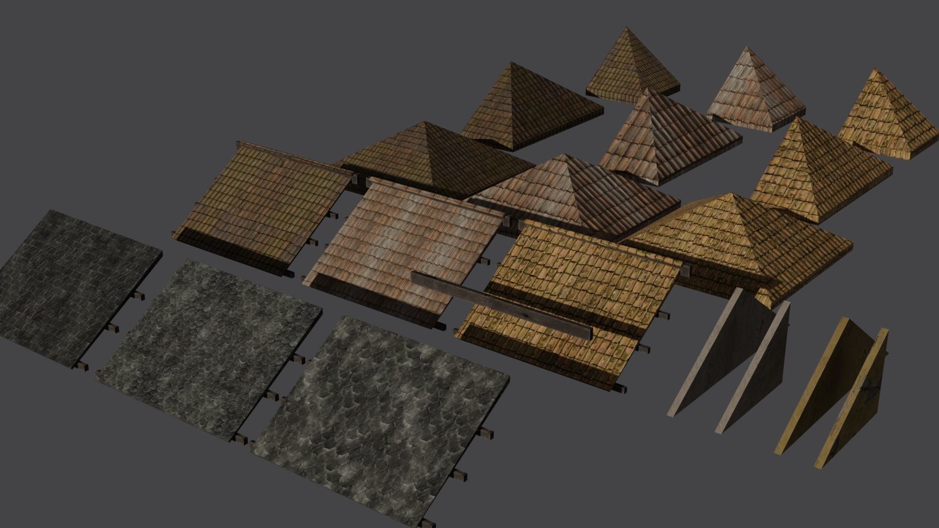 Medieval Pack Modular LOW POLY 3D model_50