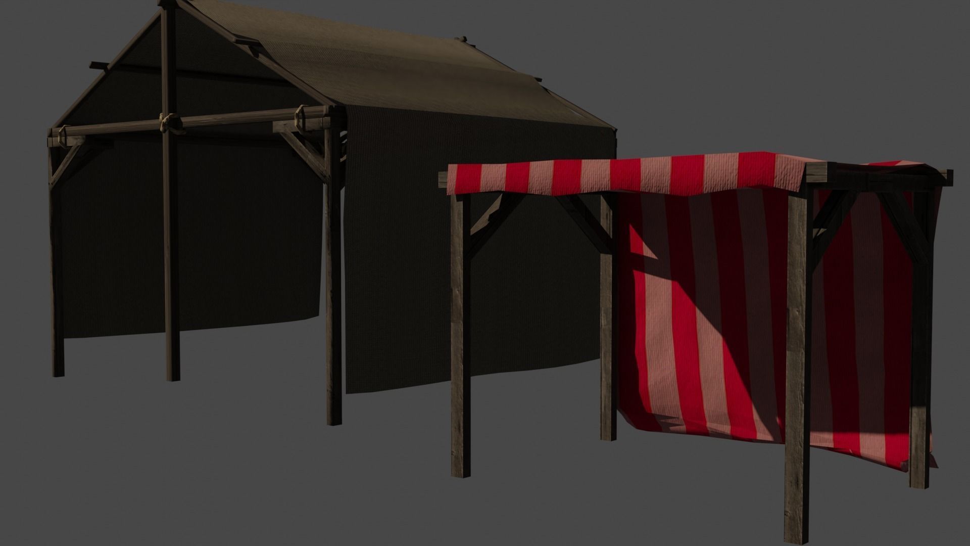 Medieval Pack Modular LOW POLY 3D model_11