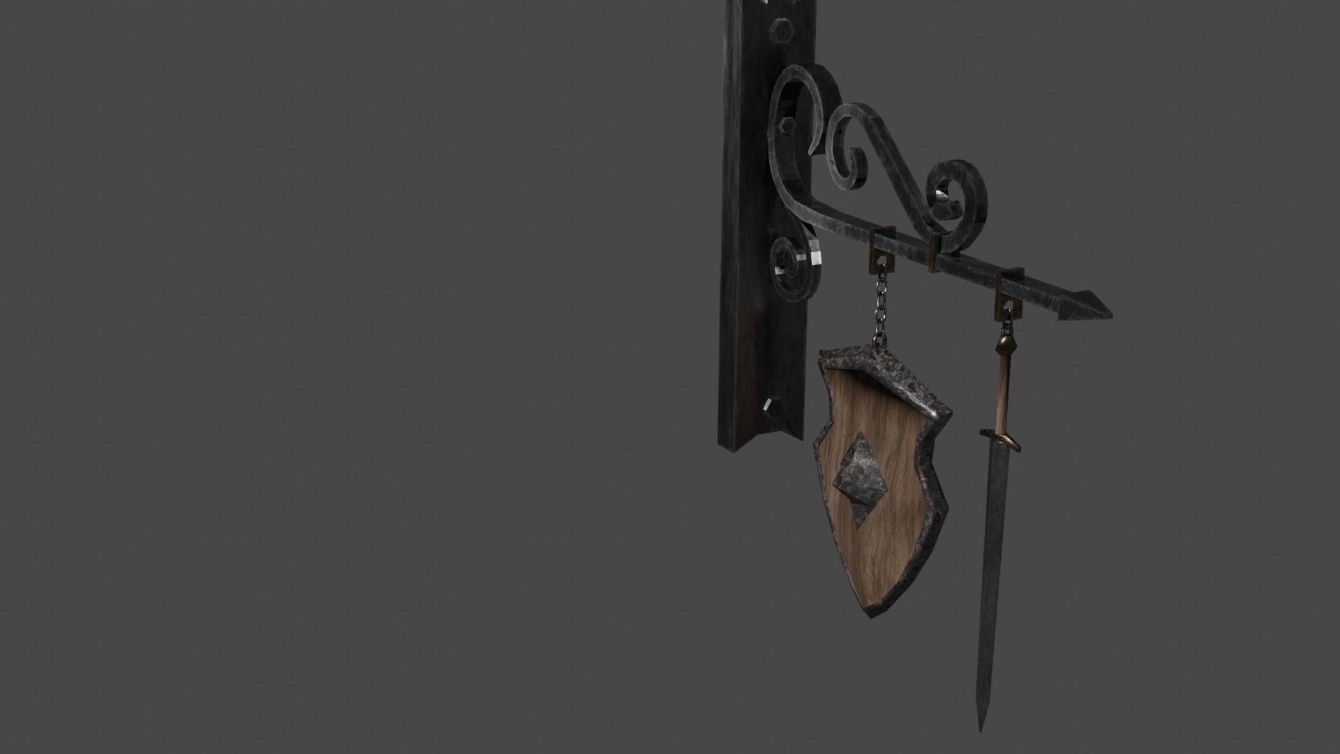Medieval Pack Modular LOW POLY 3D model_22