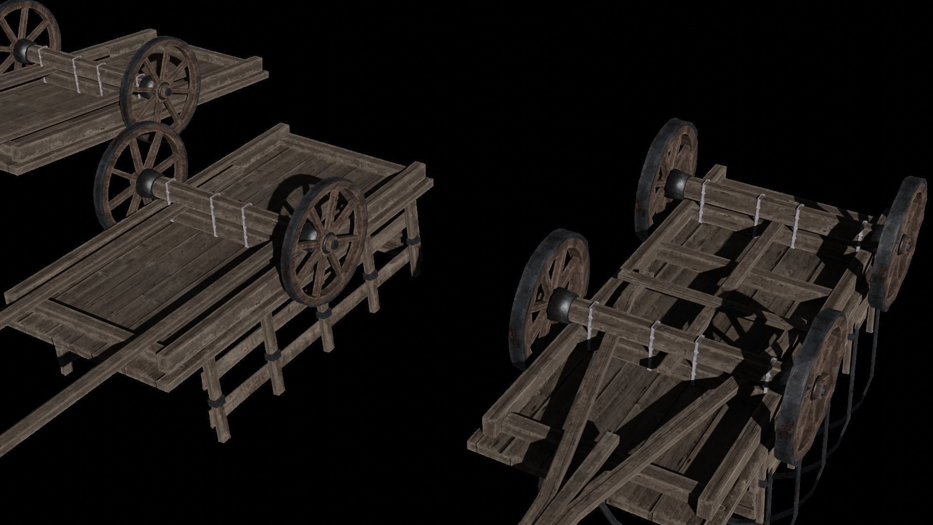 Medieval Pack Modular LOW POLY 3D model_4