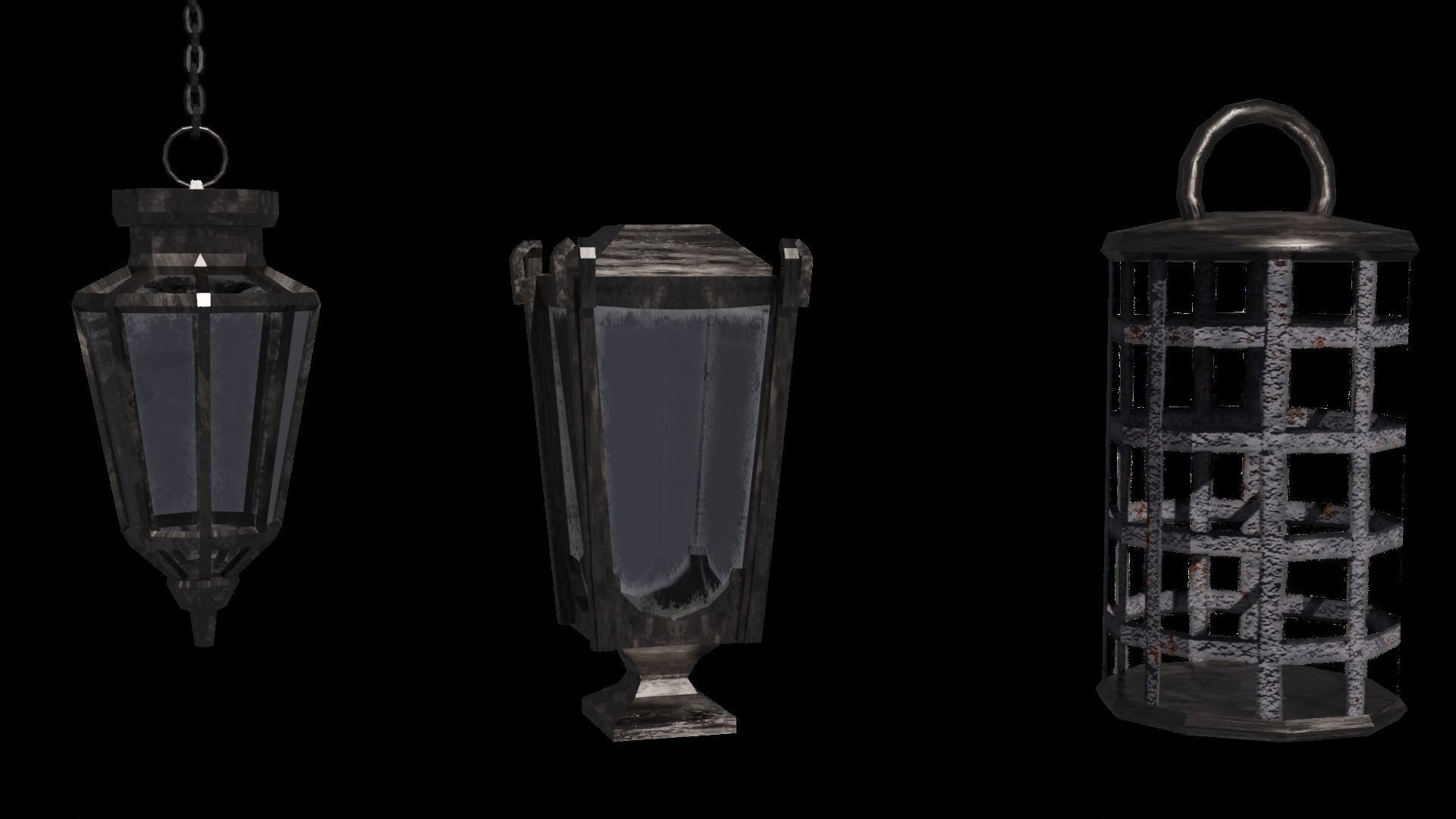 Medieval Pack Modular LOW POLY 3D model_6