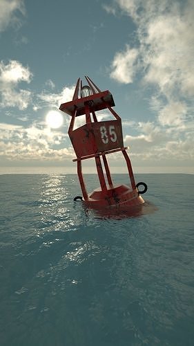 navigation buoy Free 3D model
