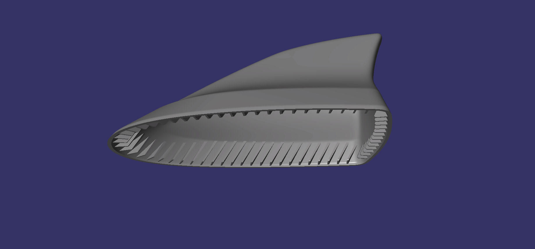 Antenna shark fin camry 3D print model_3
