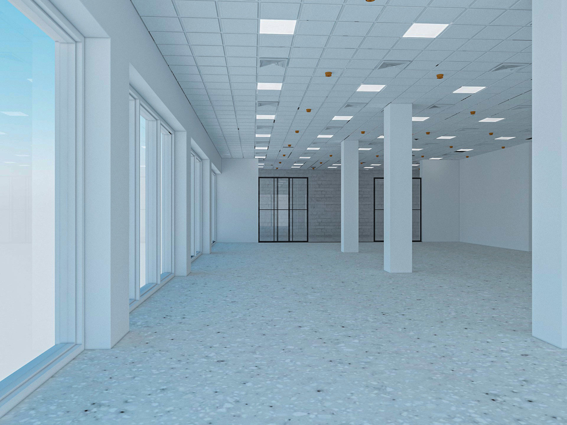 Loft Office interior 6 3D model_5