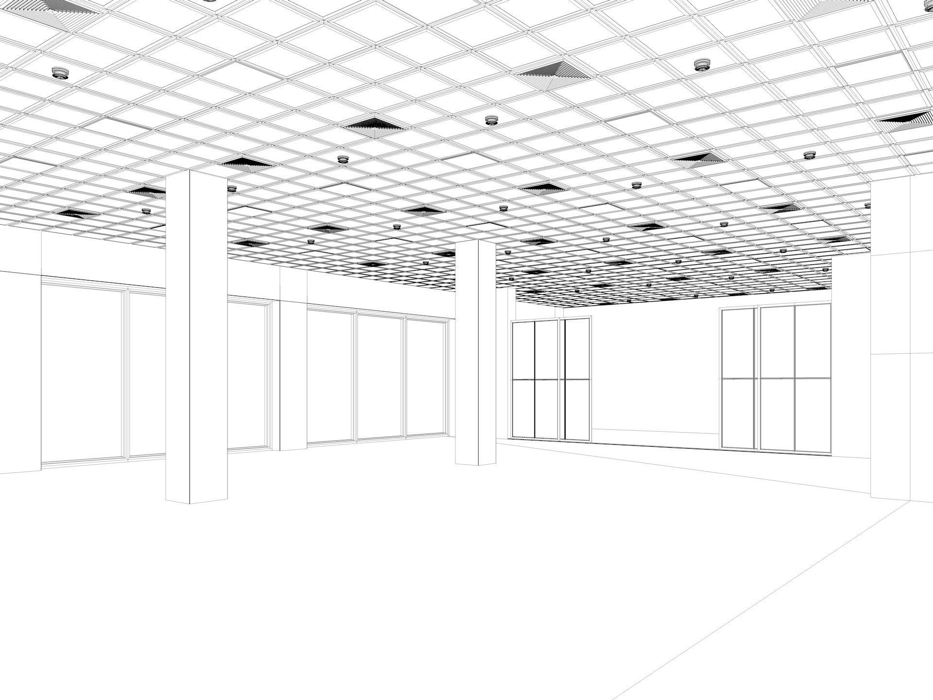 Loft Office interior 6 3D model_13