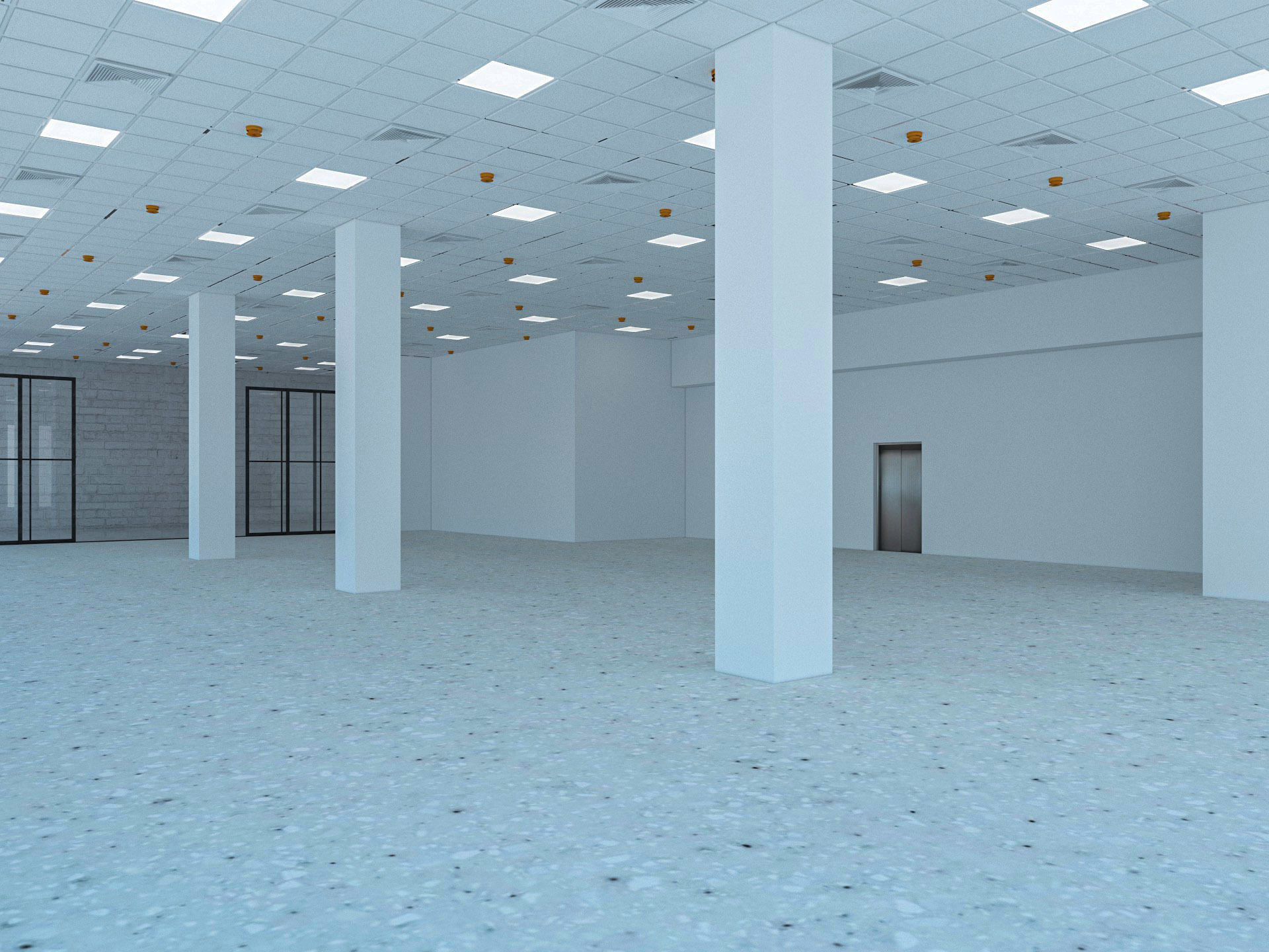 Loft Office interior 6 3D model_2