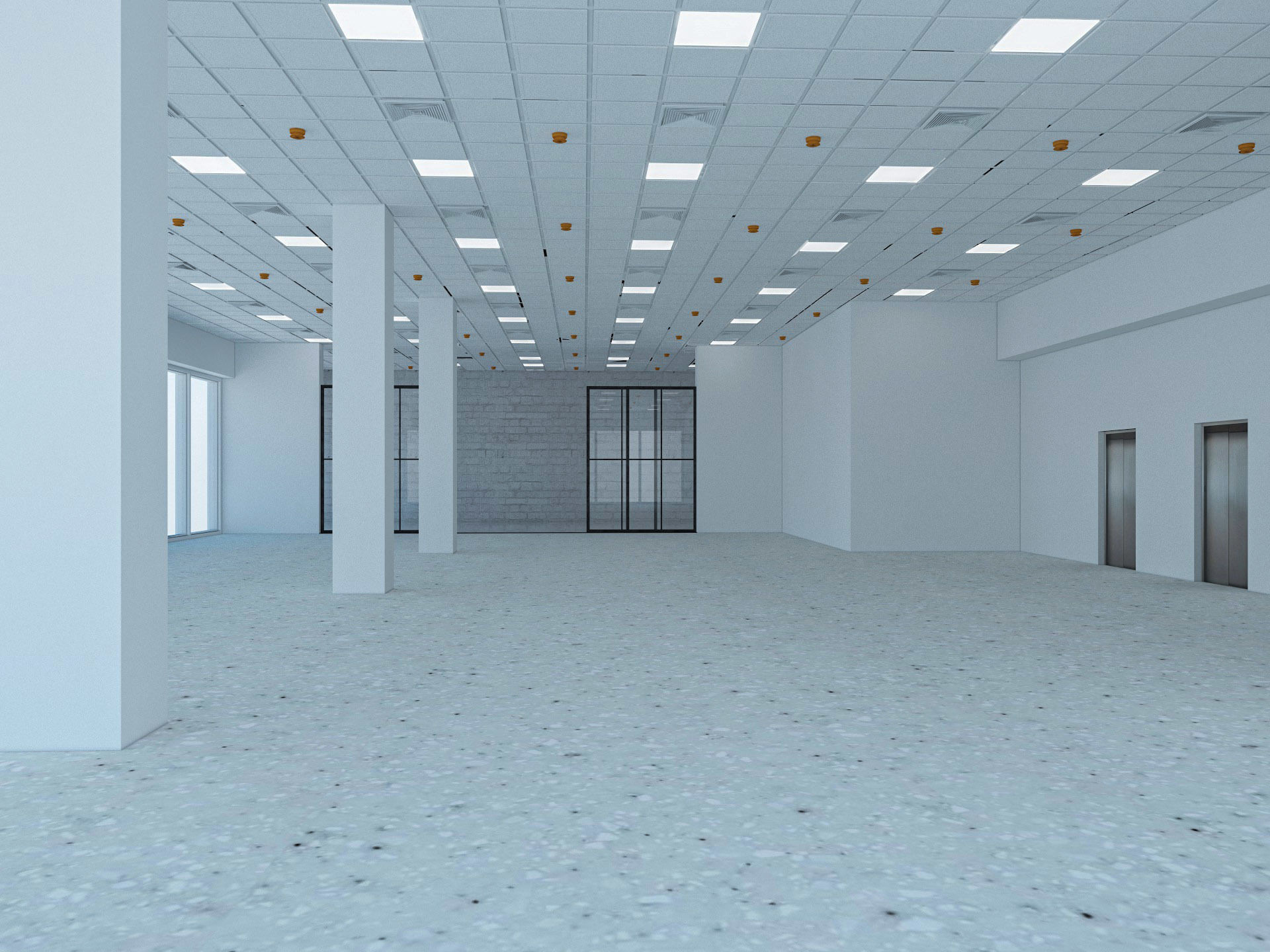 Loft Office interior 6 3D model_3