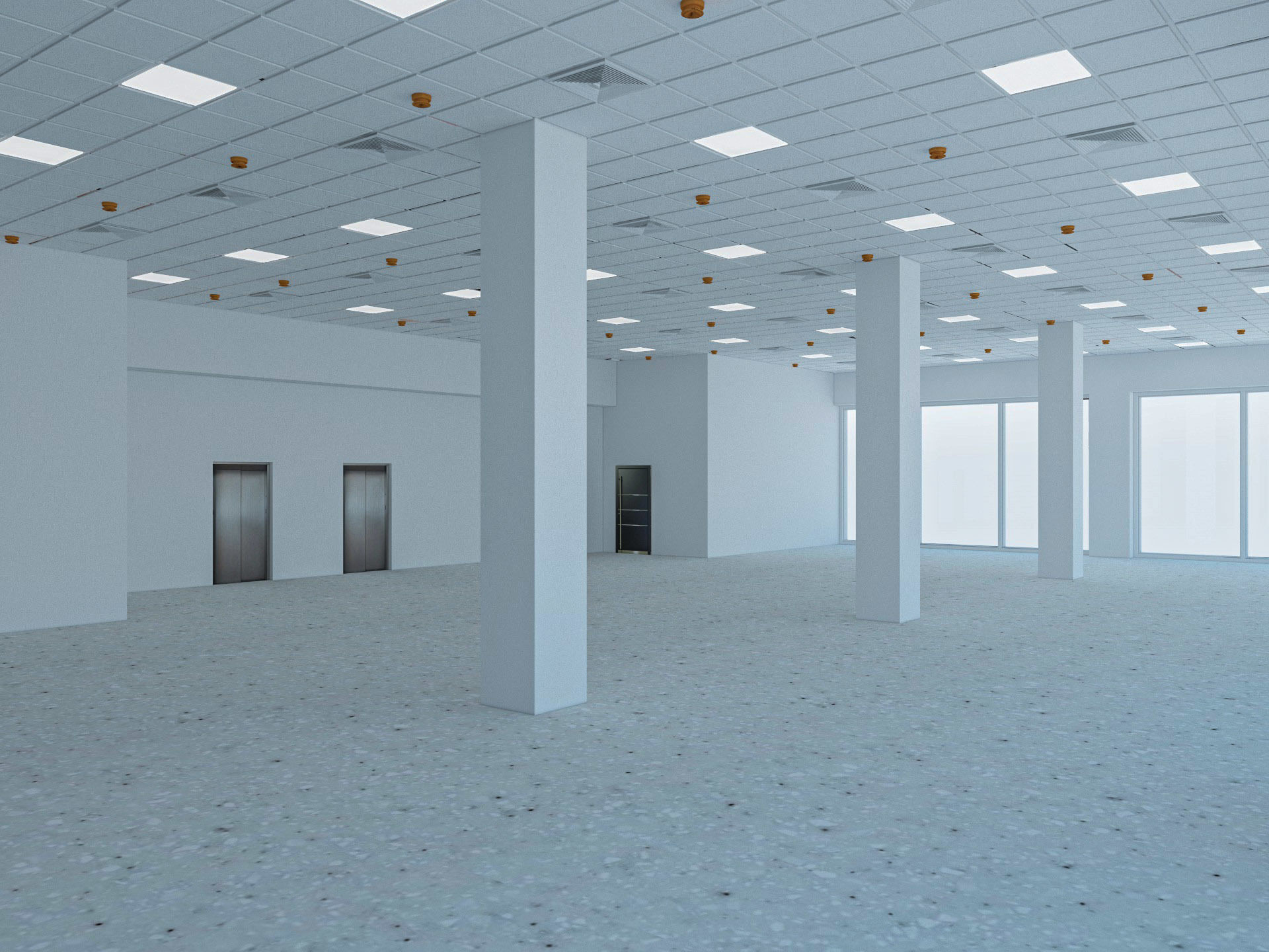 Loft Office interior 6 3D model_4