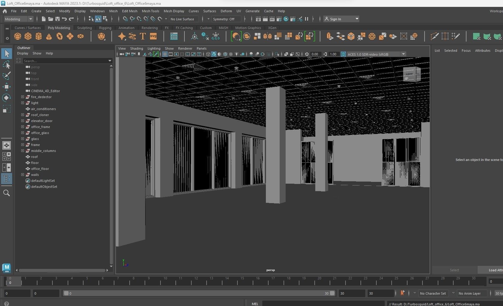 Loft Office interior 6 3D model_27