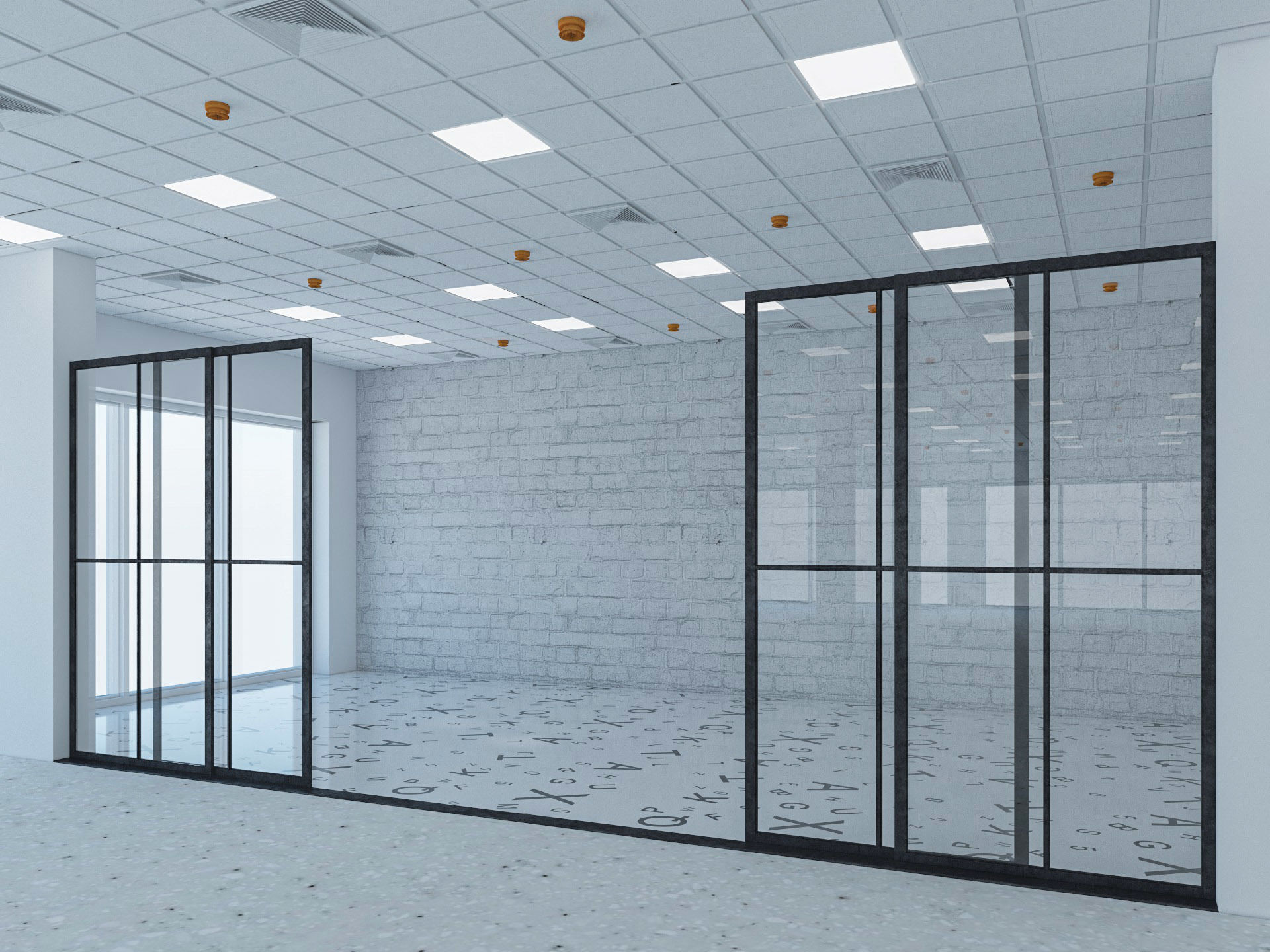 Loft Office interior 6 3D model_6