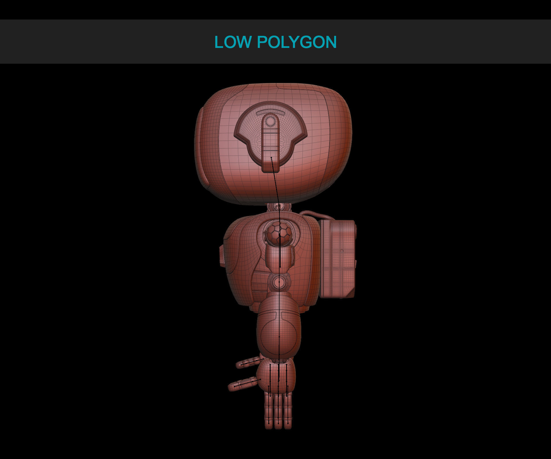 Cute Robot 6 3D model_8