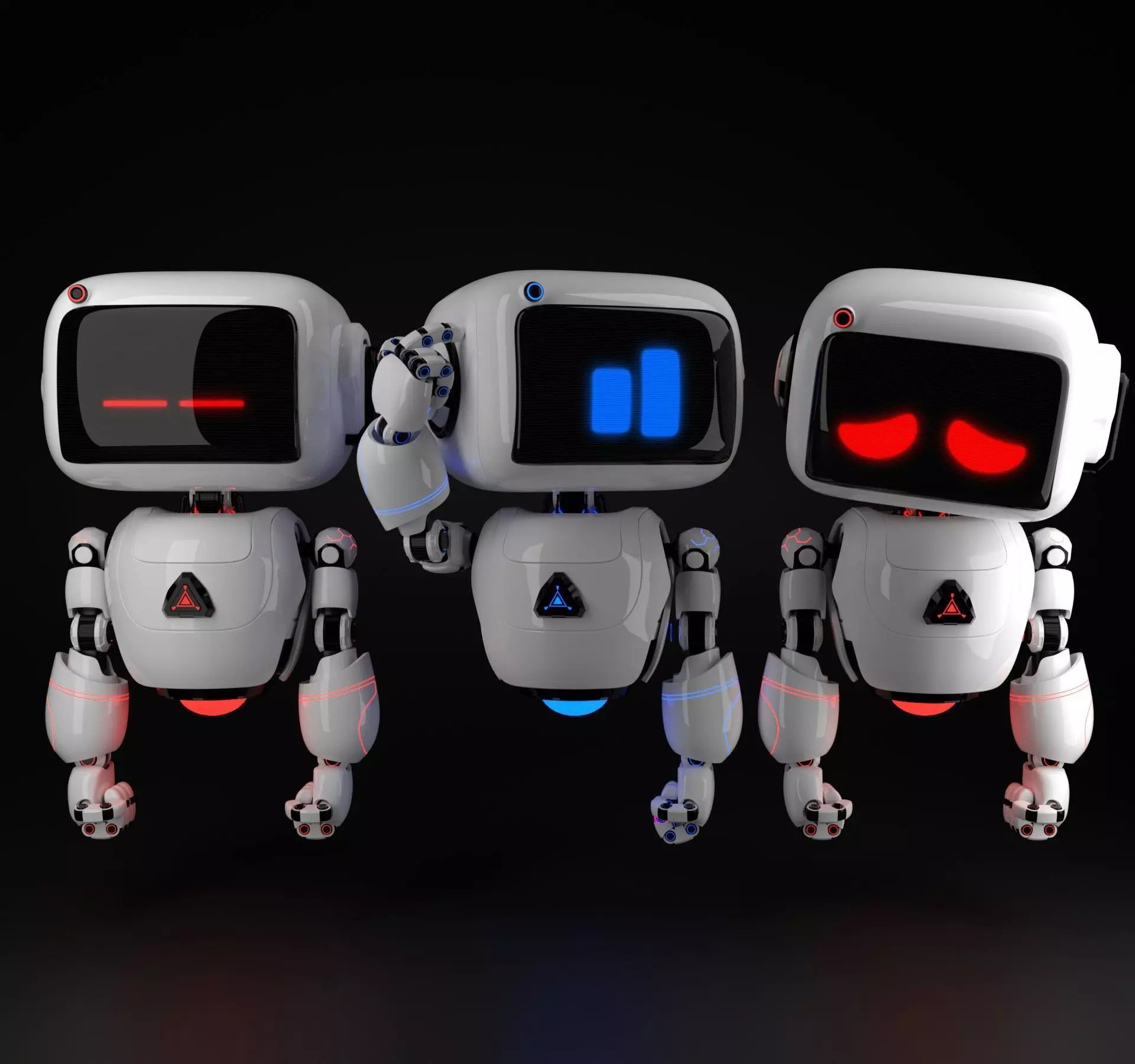 Cute Robot 6 3D model_0