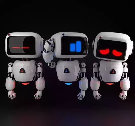 Cute Robot 6 3D model Cute Robot 6 3D model