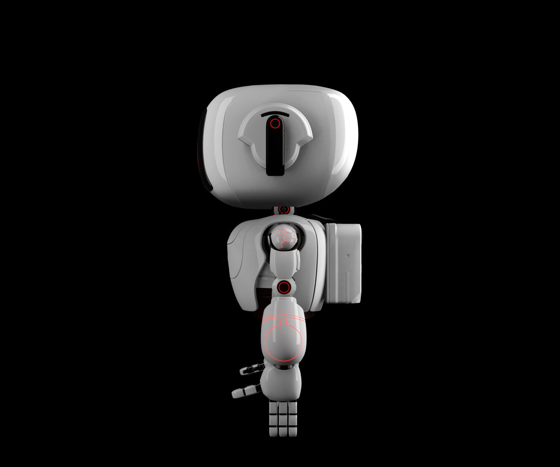 Cute Robot 6 3D model_16