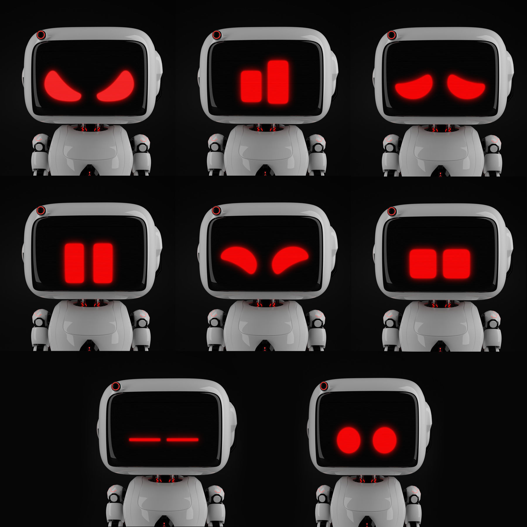 Cute Robot 6 3D model_6
