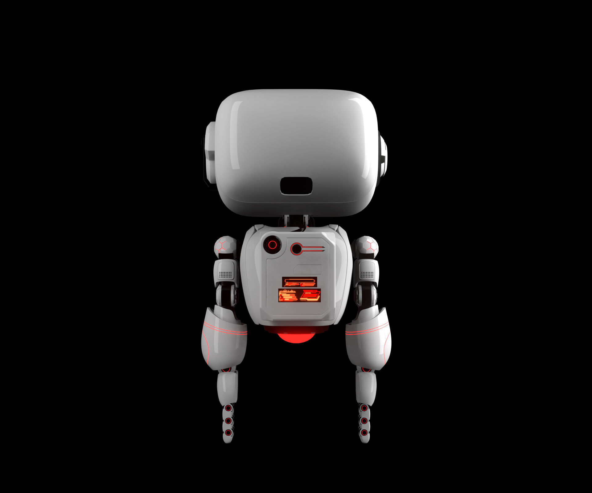 Cute Robot 6 3D model_17