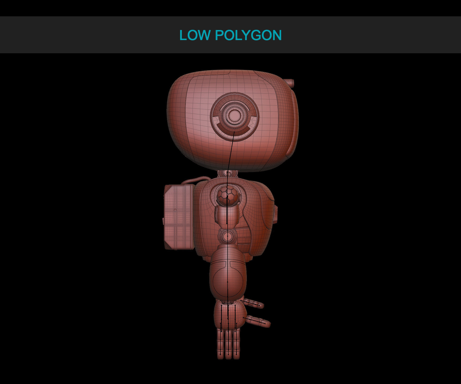 Cute Robot 6 3D model_10