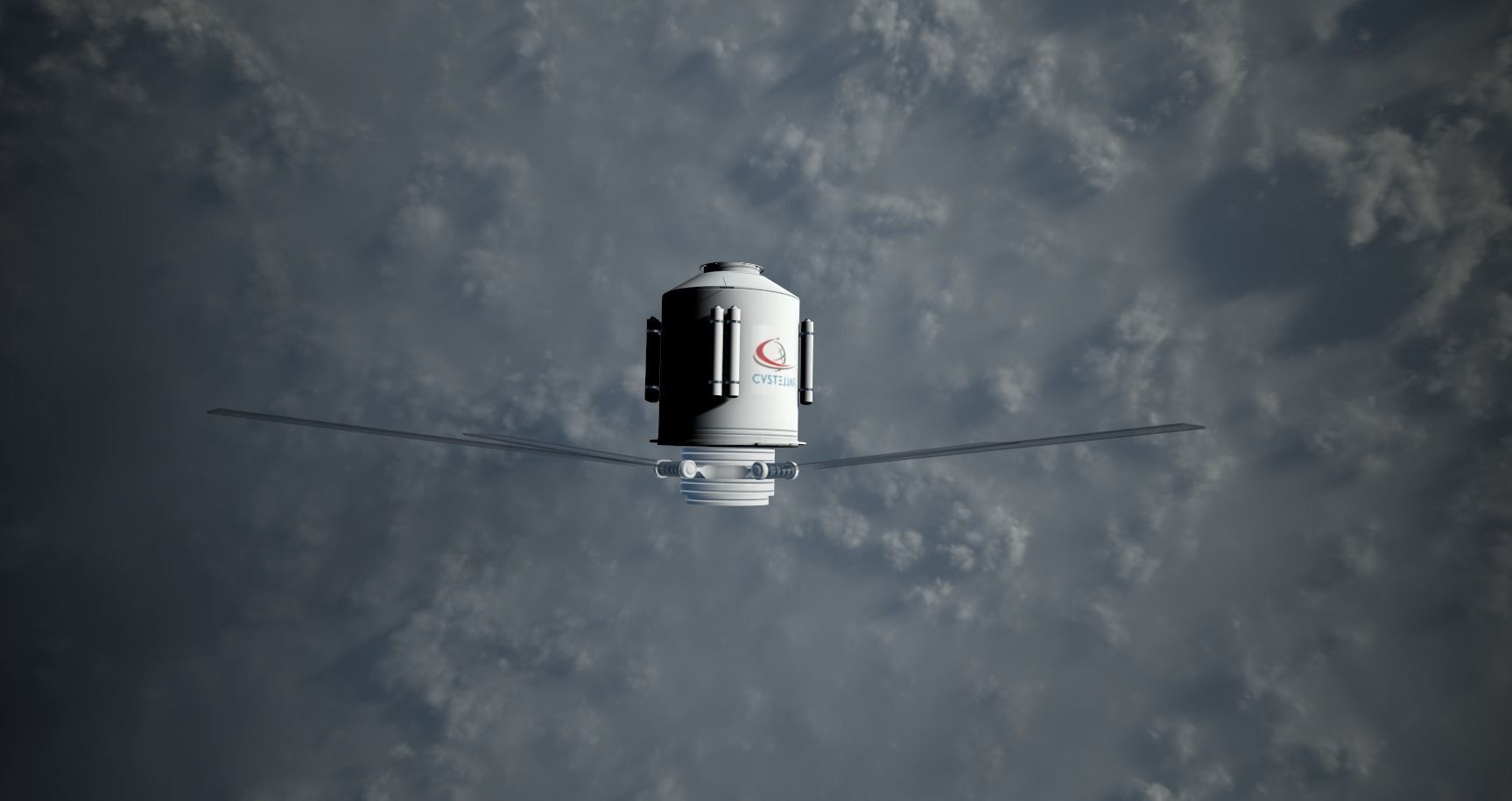 Cystellar Satellite Low-poly 3D model_13