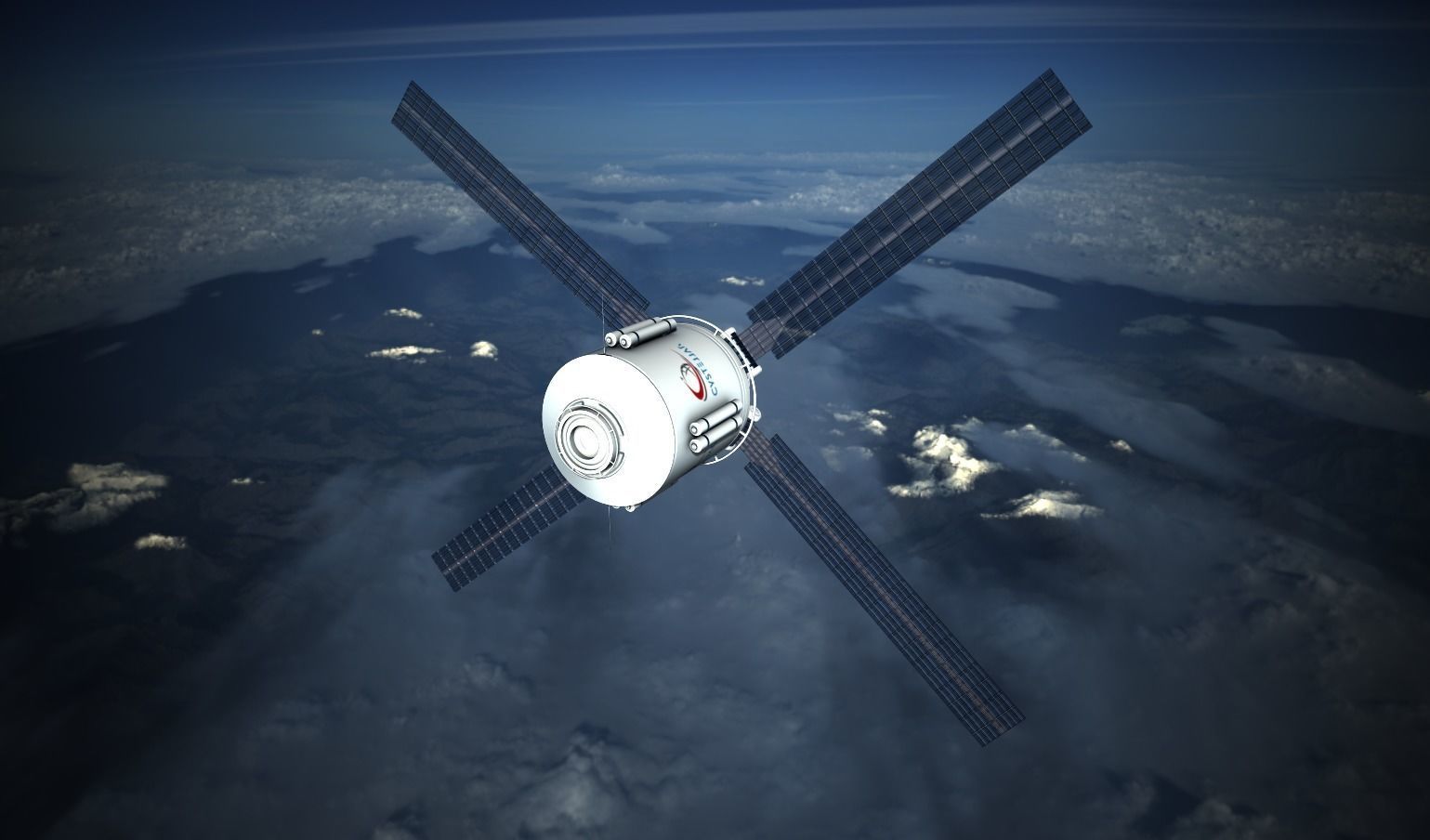 Cystellar Satellite Low-poly 3D model_4