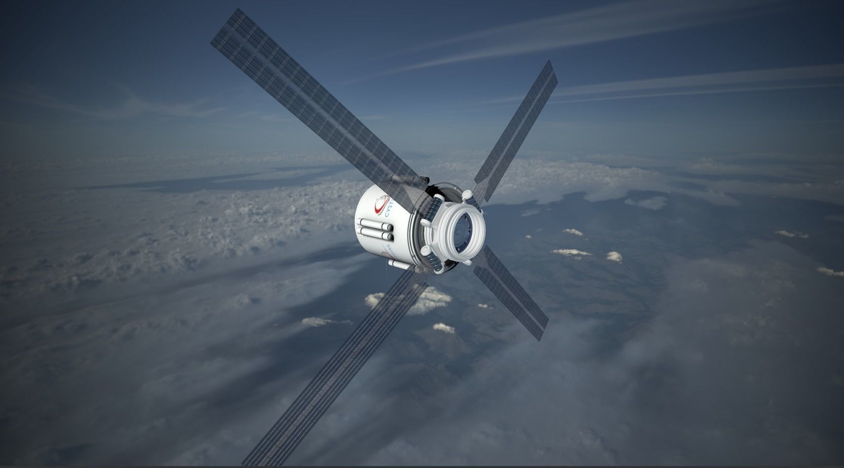 Cystellar Satellite Low-poly 3D model_7