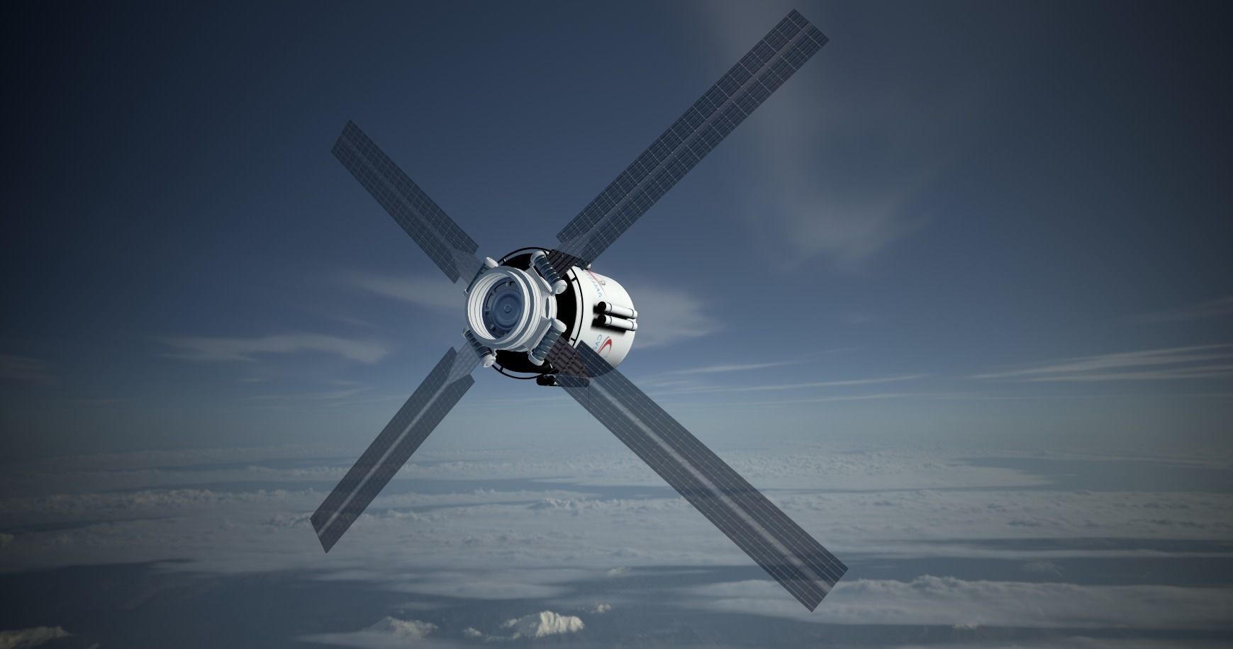 Cystellar Satellite Low-poly 3D model_10