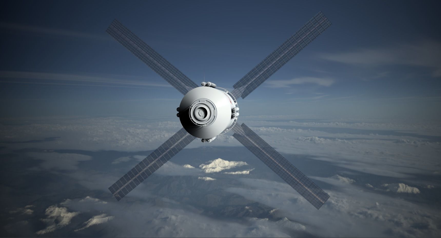 Cystellar Satellite Low-poly 3D model_14