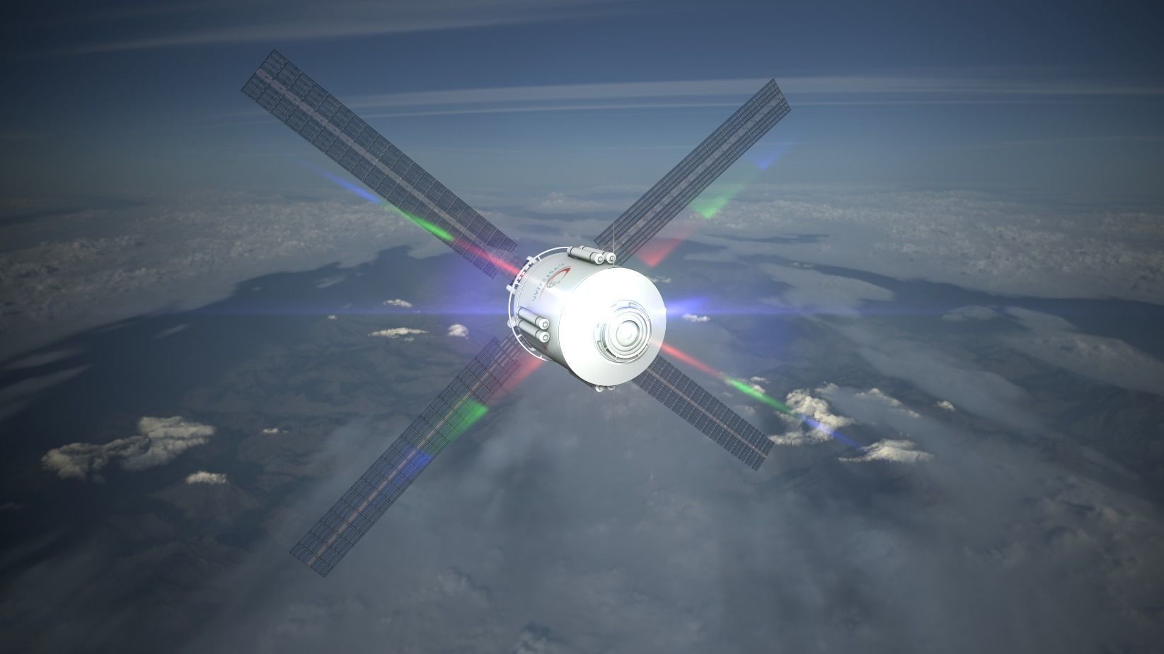 Cystellar Satellite Low-poly 3D model_1