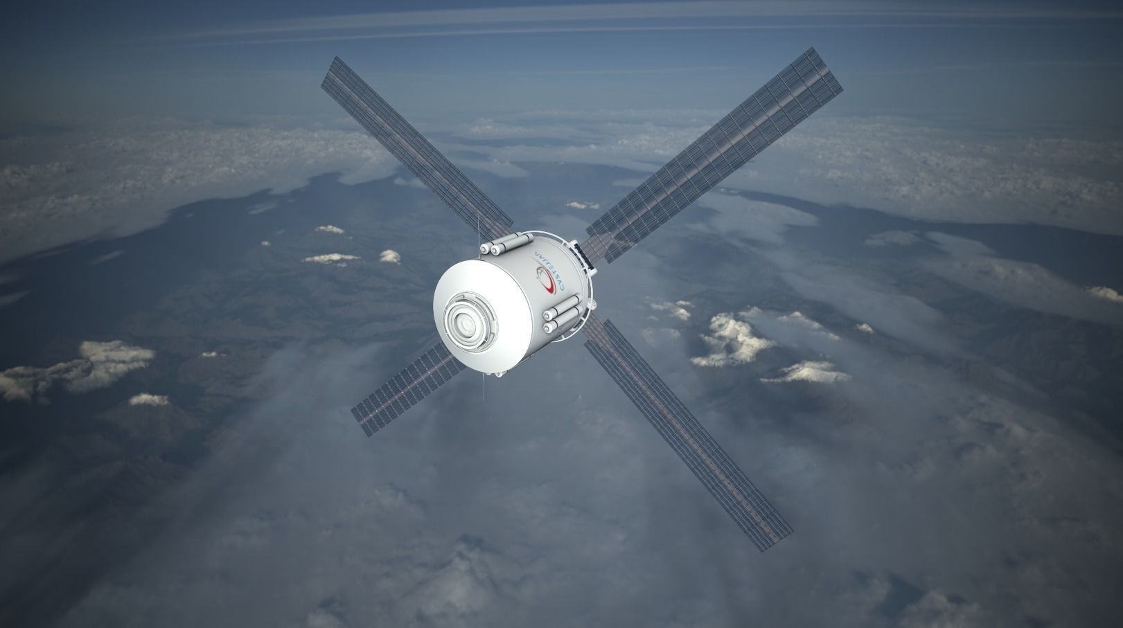 Cystellar Satellite Low-poly 3D model_3