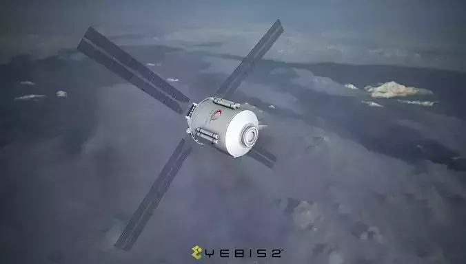 Cystellar Satellite Low-poly 3D model