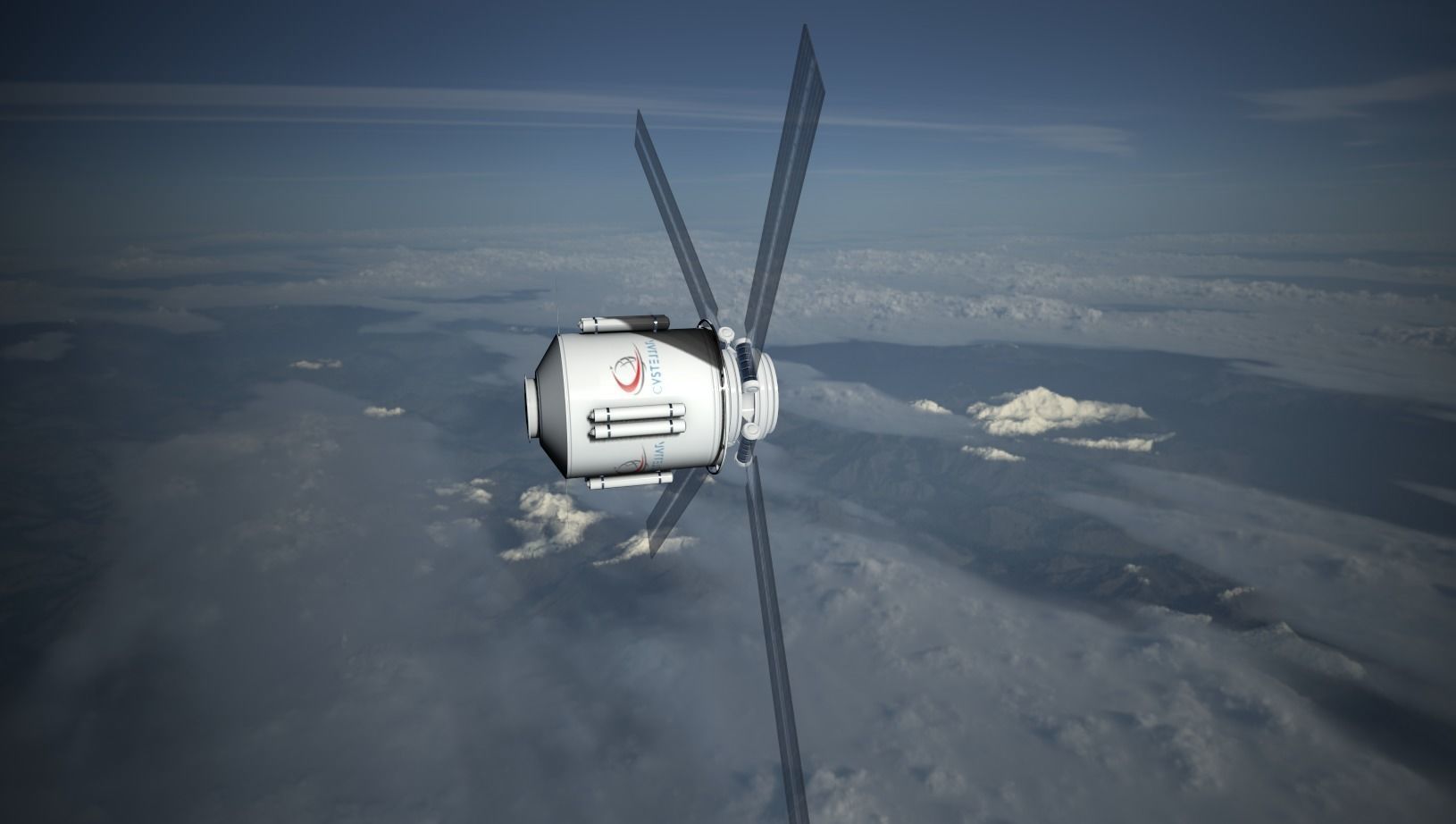 Cystellar Satellite Low-poly 3D model_5