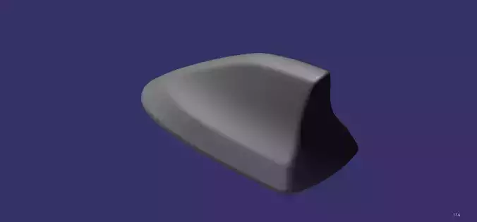 Antenna shark fin  Free 3D print model