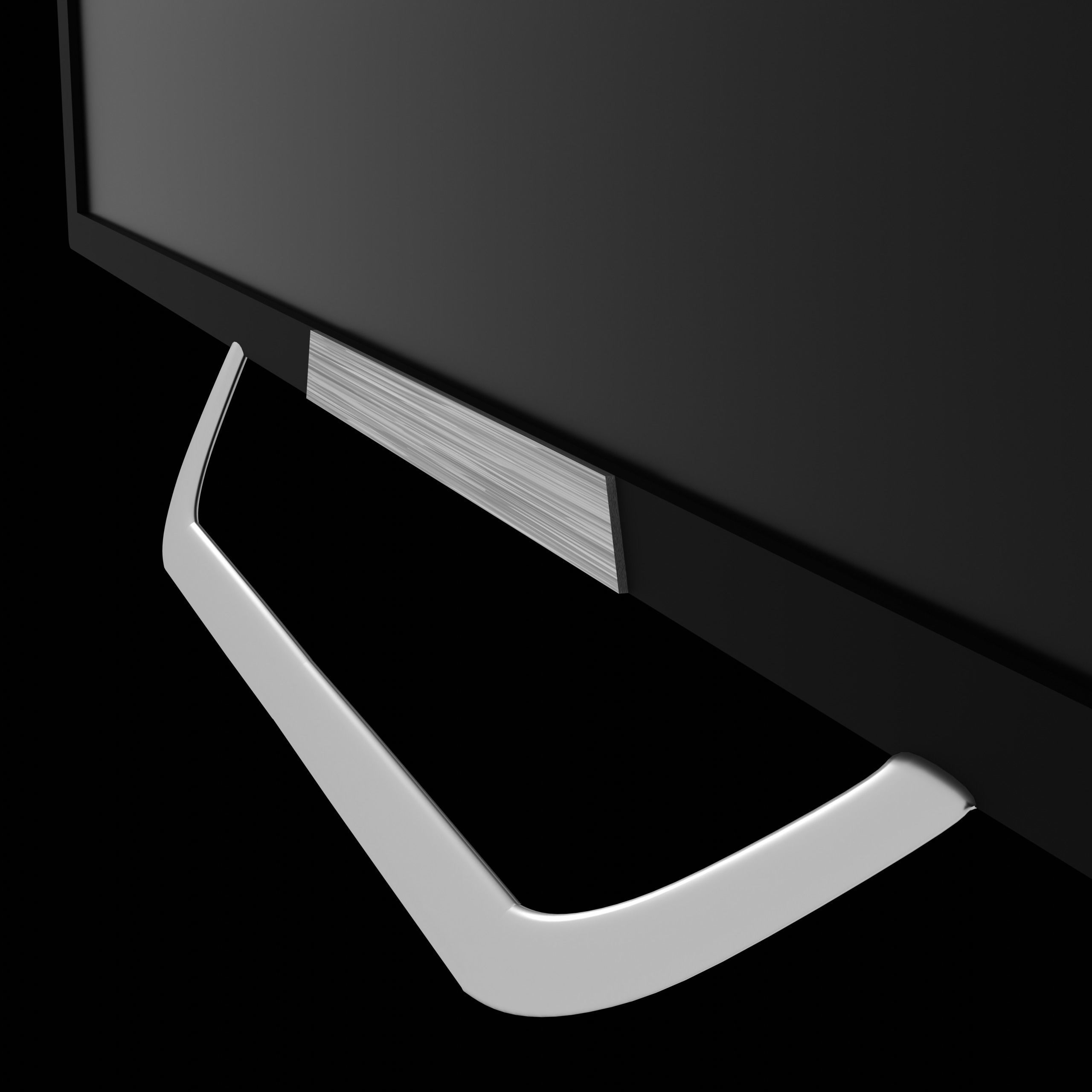 Modern Minimalistic OLED TV Free low-poly 3D model_3