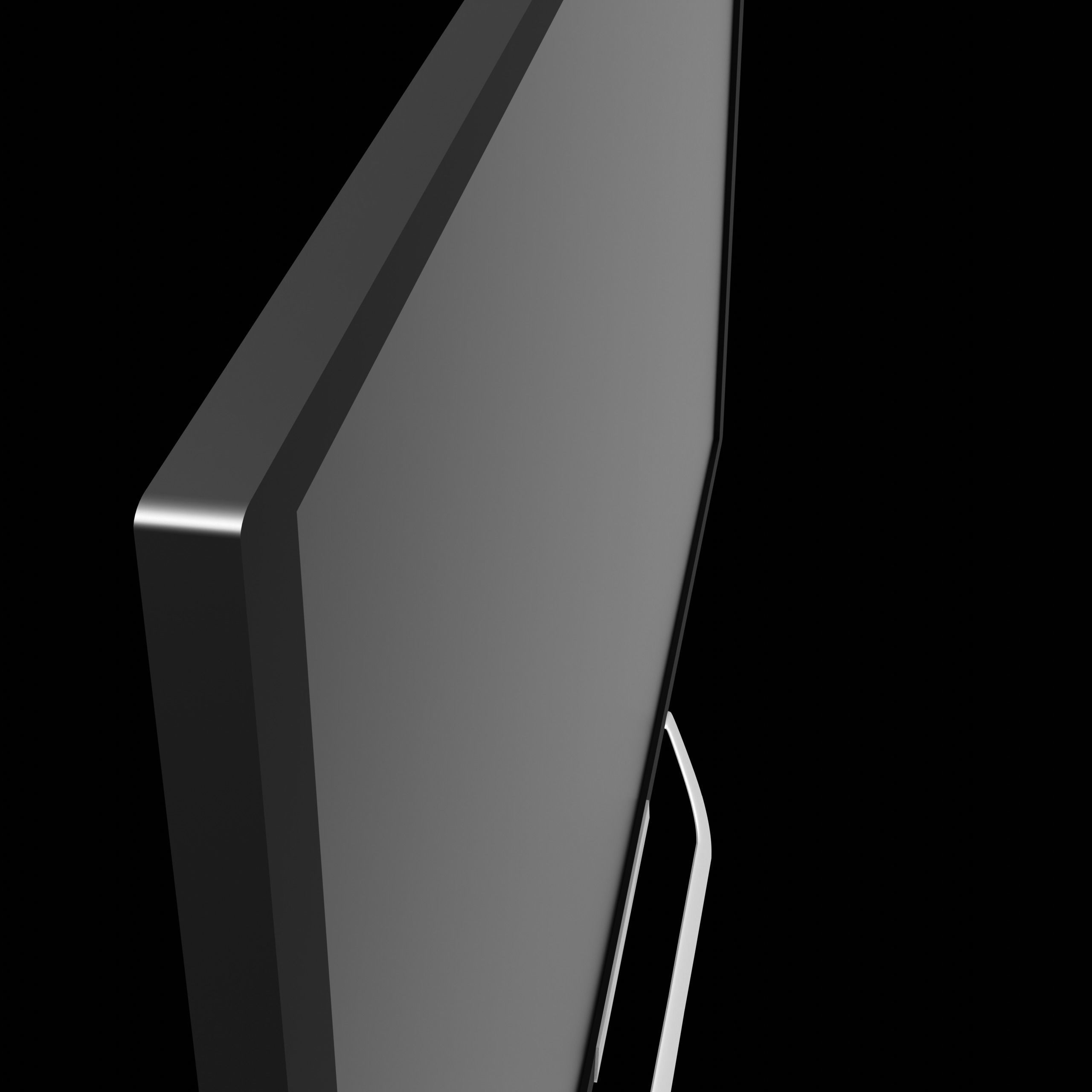 Modern Minimalistic OLED TV Free low-poly 3D model_5